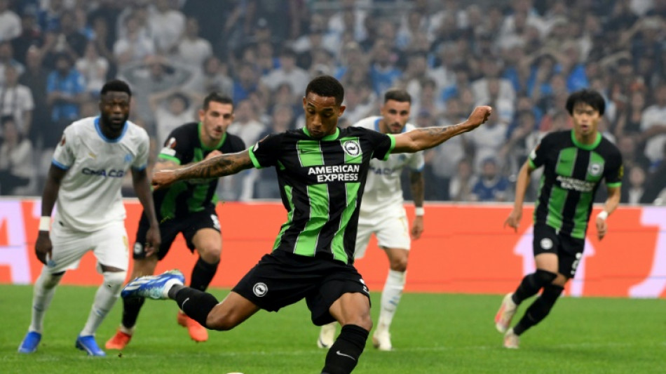 Brighton battle back to hold Marseille, West Ham set English record in Europe