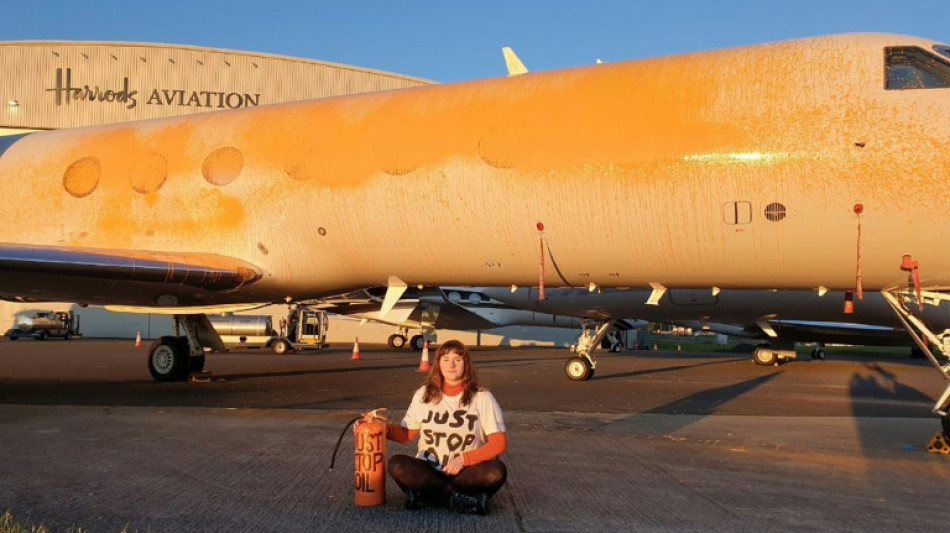 Prisión condicional para dos ecologistas que quisieron ensuciar un avión de Taylor Swift en Londres