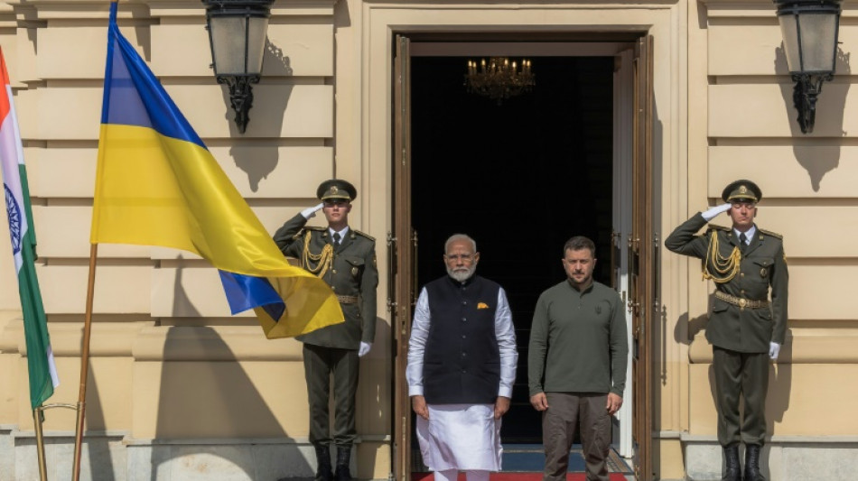 Ukrainischer Pr&auml;sident Selenskyj empf&auml;ngt indischen Premierminister Modi