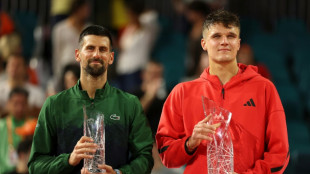 Miami: Djokovic privé d'un 100e titre par le jeune tchèque Mensik