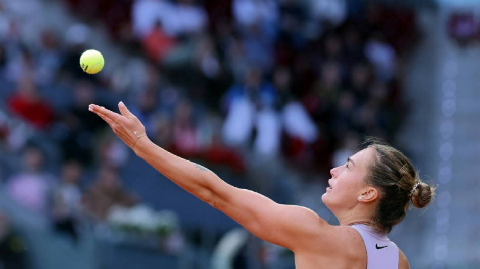 Tennis: Sabalenka s'impose à Madrid à trois semaines de Roland-Garros