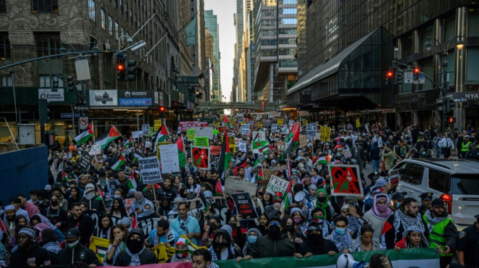 Tausende Demonstranten in New York fordern "Befreiung Pal&auml;stinas"