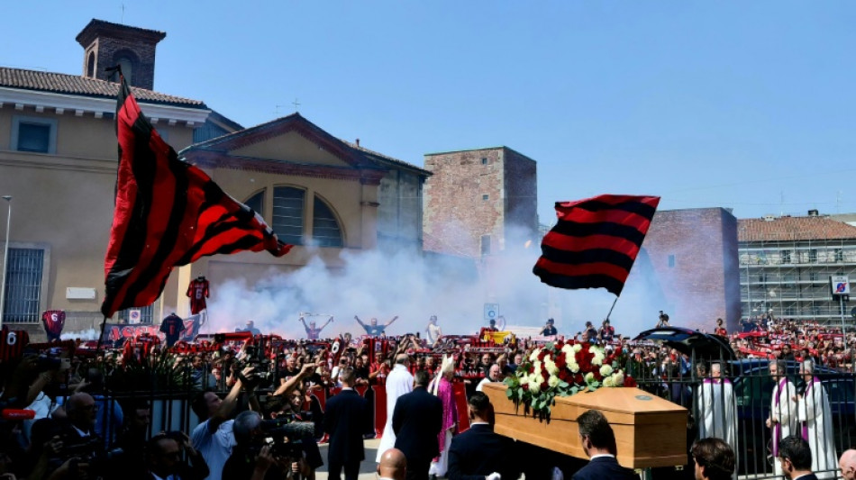 Thousands pay tribute to Italian football legend Baresi
