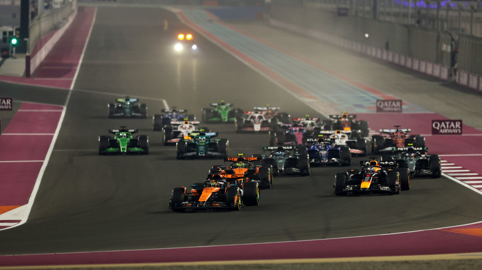 ++ F1: Qatar; vince Verstappen, quarto Norris ++