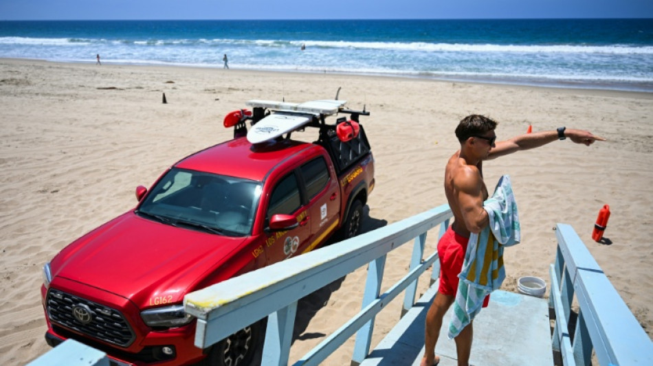 California lifeguards wiped out from extreme weather