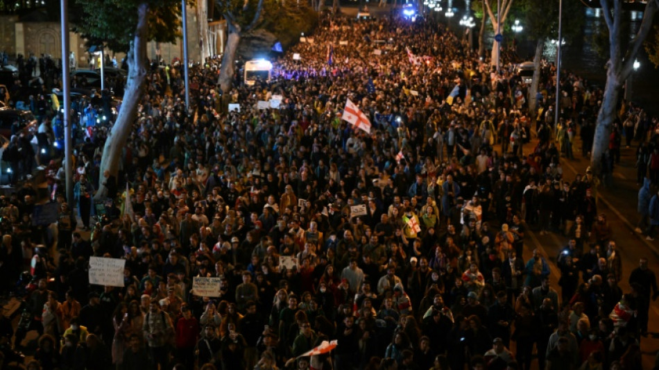 Tausende protestieren in Georgien gegen Gesetz zu "ausl&auml;ndischer Einflussnahme"