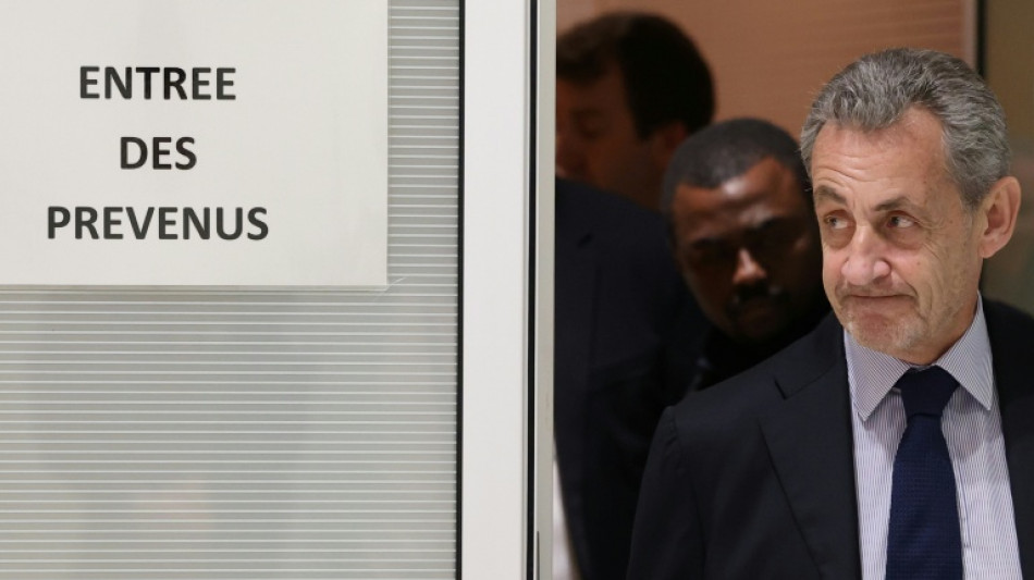 Nicolas Sarkozy est arriv&eacute; au tribunal pour le jugement du financement libyen