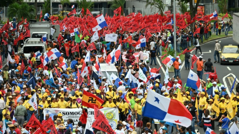 Protesta en Panamá contra la detención de sindicalistas 