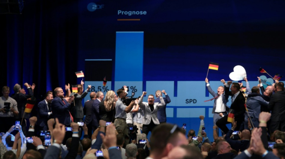 German AfD supporters jubilant at far right's thumping win