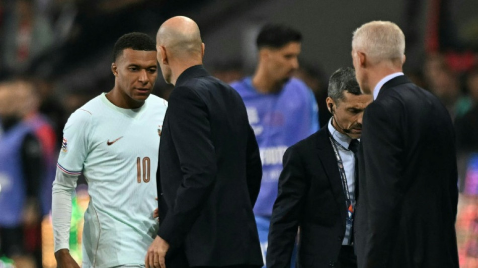 Mbappe injured as Zidane wins on France debut, Italy lose on Mancini return