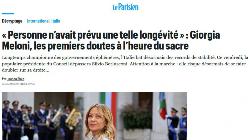 Meloni, 'abbiamo pi&ugrave; consenso del primo giorno, ne siamo fieri'