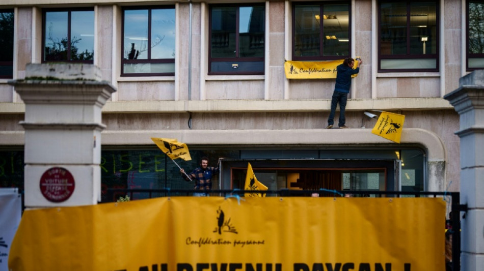 Action coup de poing de la Conf&eacute;d&eacute;ration paysanne au minist&egrave;re de l'Agriculture