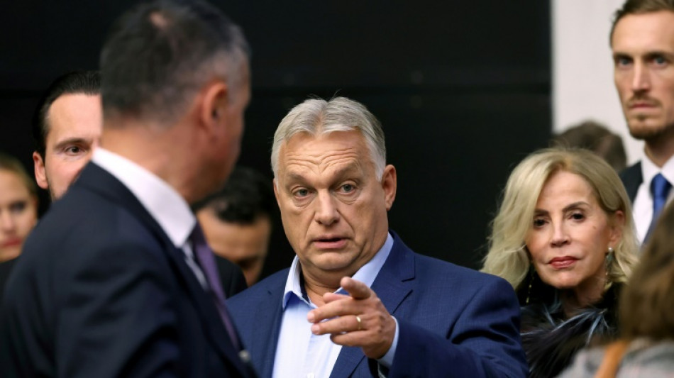 Orban h&auml;lt Rede im EU-Parlament in Stra&szlig;burg