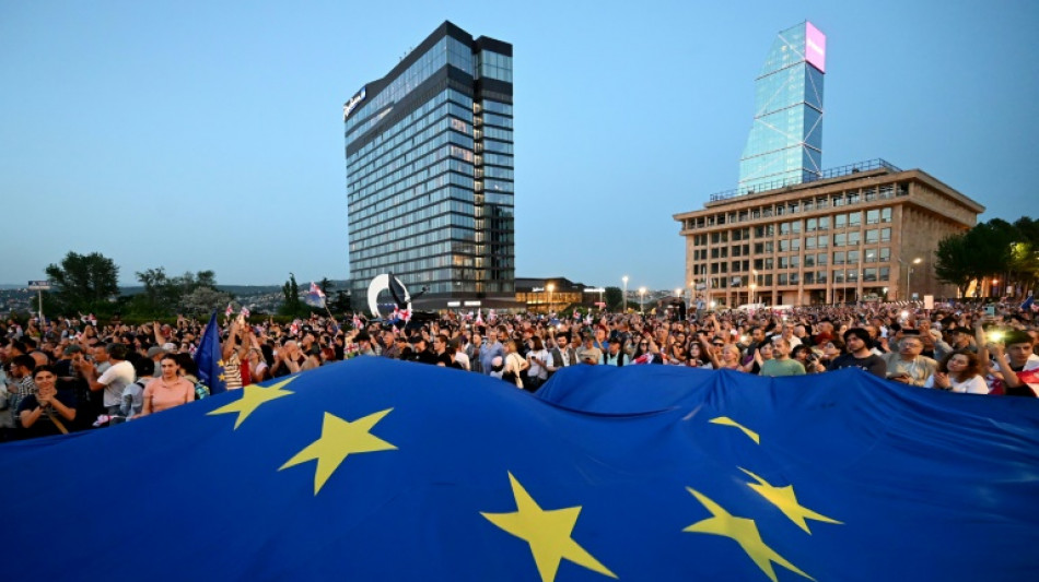 Neuer Massenprotest in Georgien gegen Gesetz zur "ausl&auml;ndischen Einflussnahme"