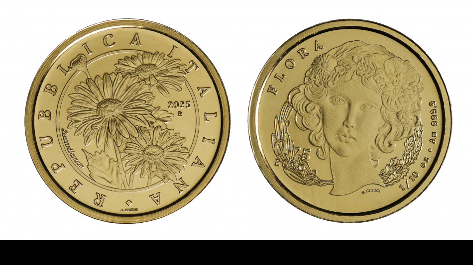 Poligrafico, una moneta da 0,75 euro celebra la margherita