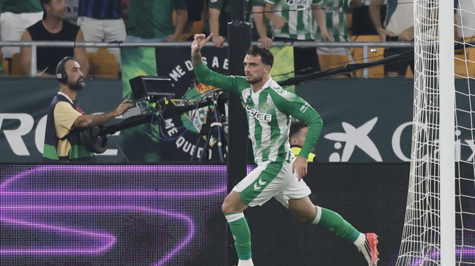 Liga: il Betis vince 1-0, prima sconfitta per il Real Madrid,