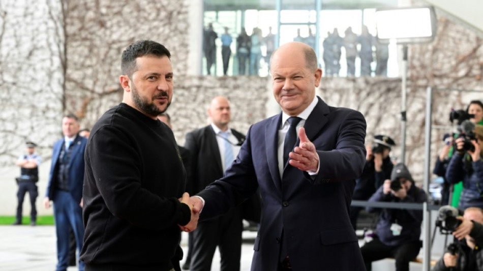 Ukrainischer Pr&auml;sident Selenskyj in Berlin eingetroffen